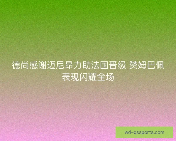 德尚感谢迈尼昂力助法国晋级 赞姆巴佩表现闪耀全场